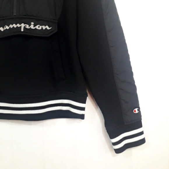 Champion sideline Black half zip hoodie with pockets - Picture 10 of 15